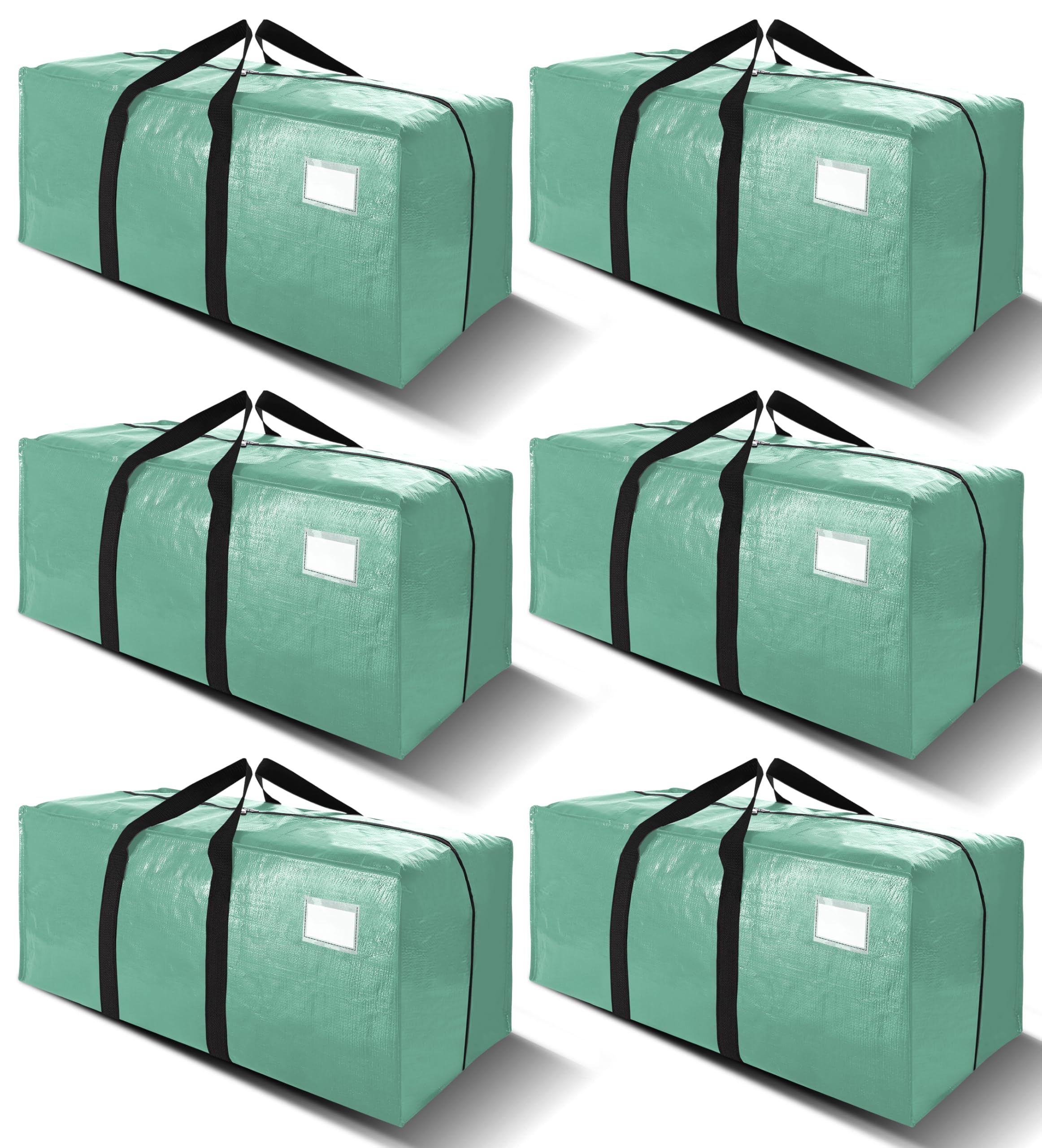 VELVETSURE 6-pack heavy-duty bags folded flat for space-saving storage.