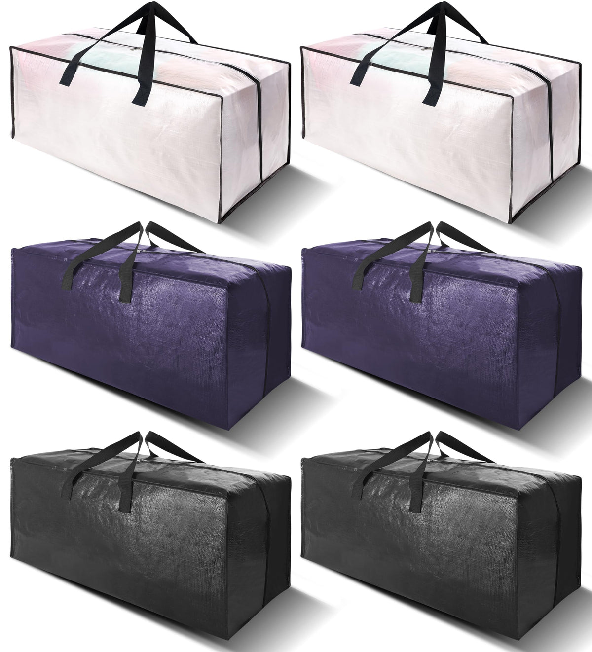 VELVETSURE 6-pack heavy-duty moving bags for organized transport and easy packing.