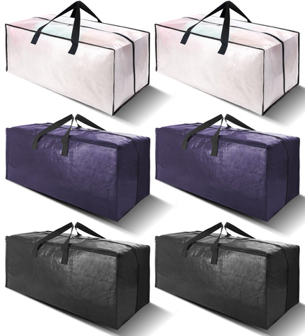 VELVETSURE 6-pack heavy-duty moving bags for organized transport and easy packing.