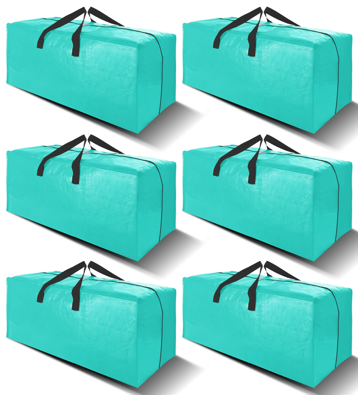 VELVETSURE 6-pack moving bags with backpack straps for easy transport.