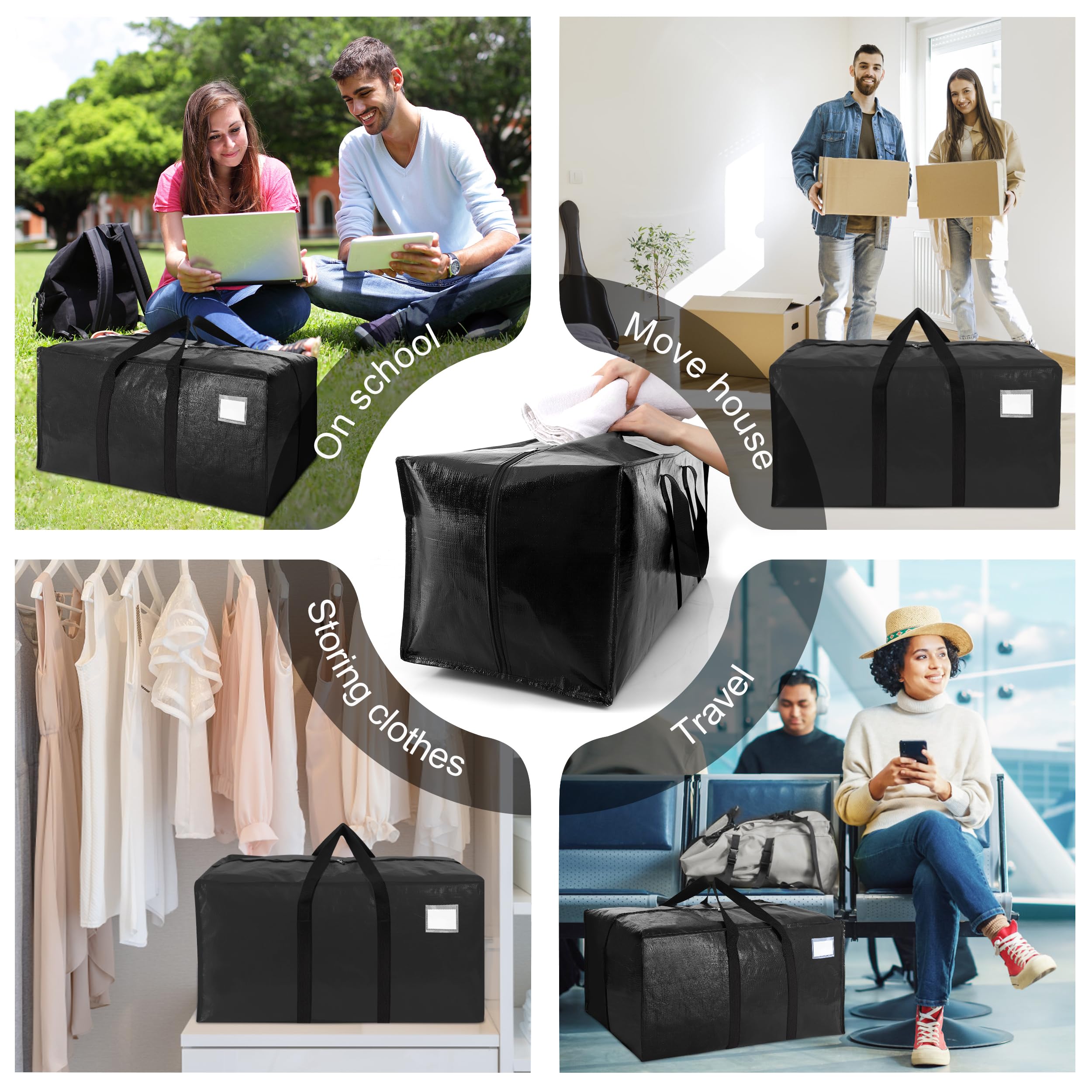 VELVETSURE 86-liter capacity fits bulky items for moves