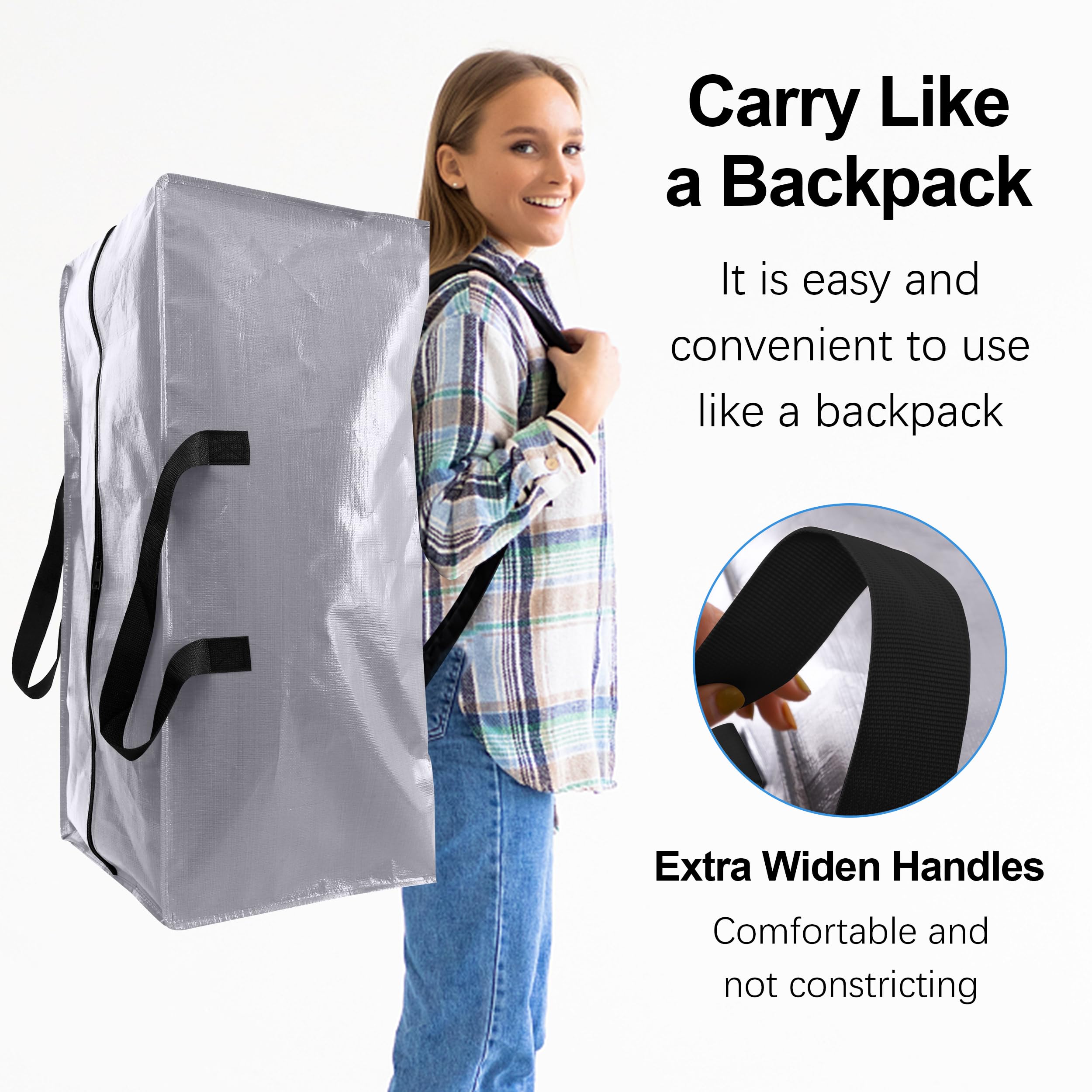 VELVETSURE 86-liter storage bag suitable for bulky items like bedding.