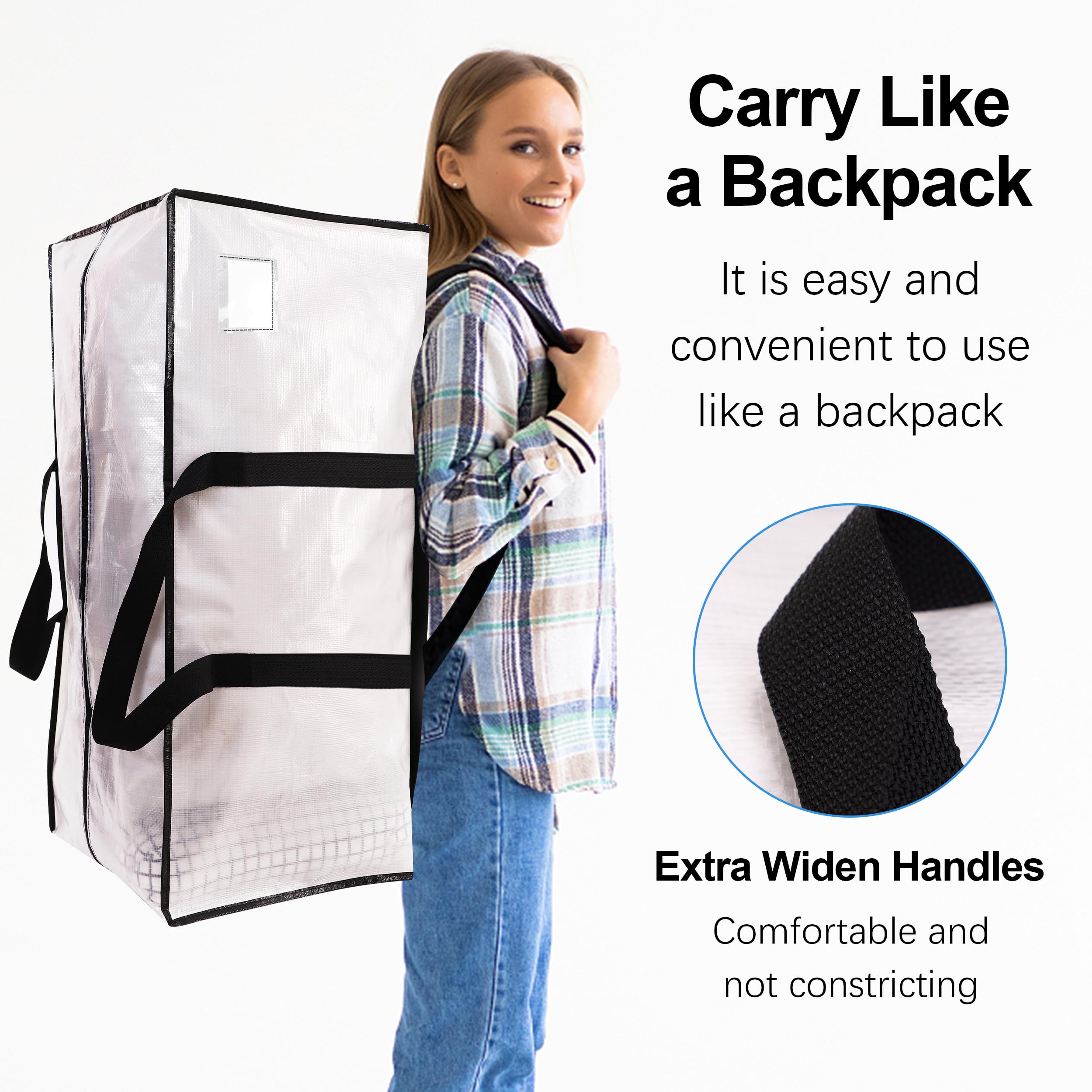 VELVETSURE reinforced zippers endure frequent use during moves