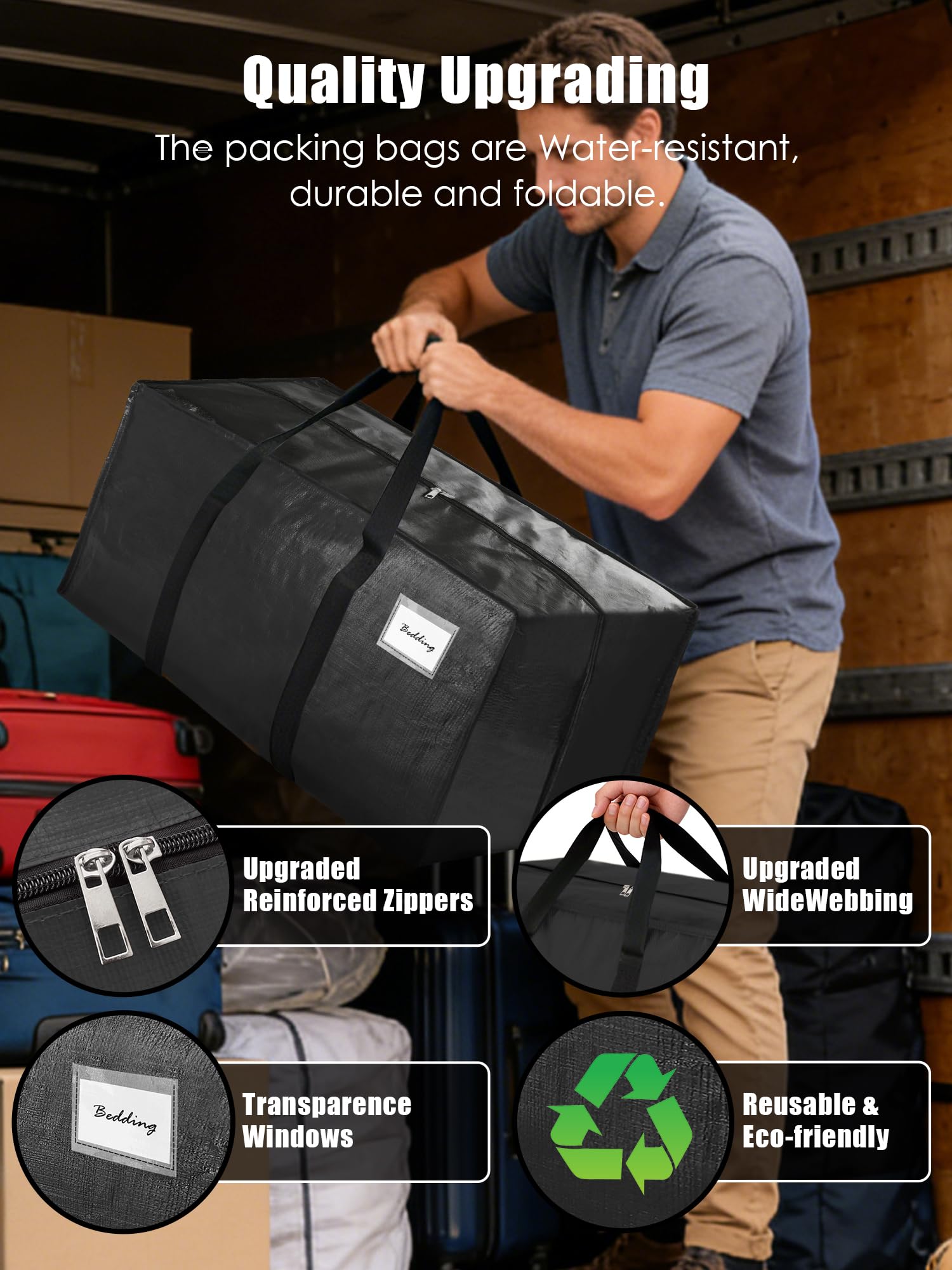 VELVETSURE in dorm room setup showing convenient backpack straps on bags.