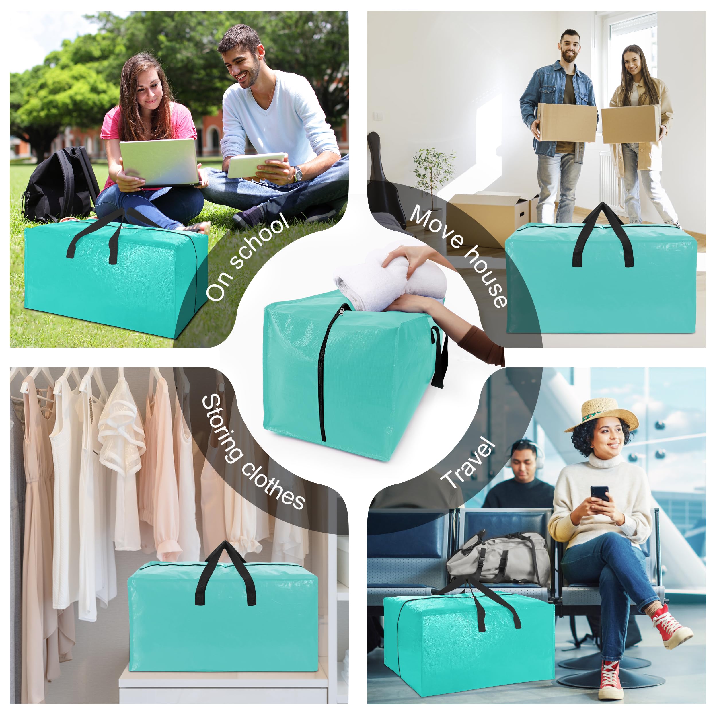 VELVETSURE bags folded flat to save space when not in use.