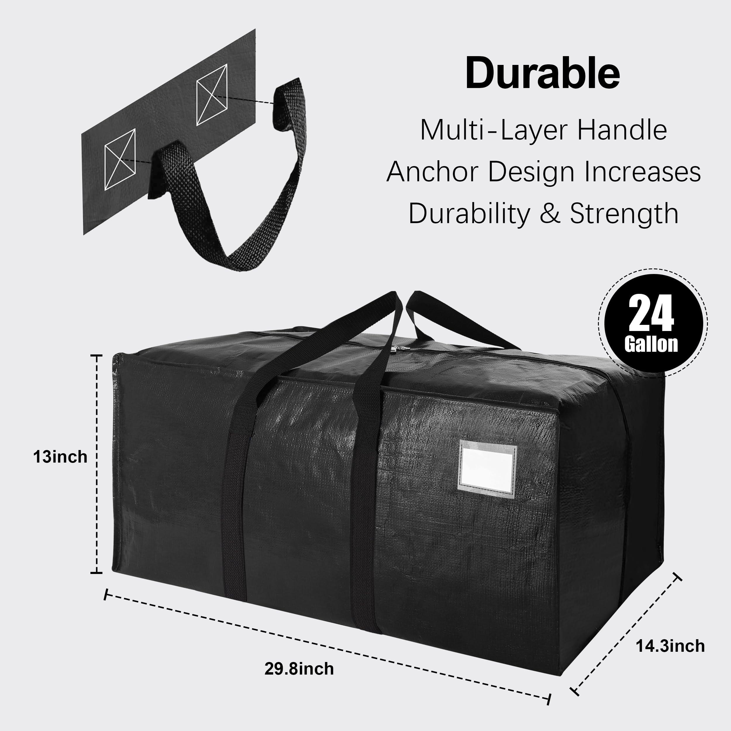 VELVETSURE heavy-duty handles aid easy loading during relocations