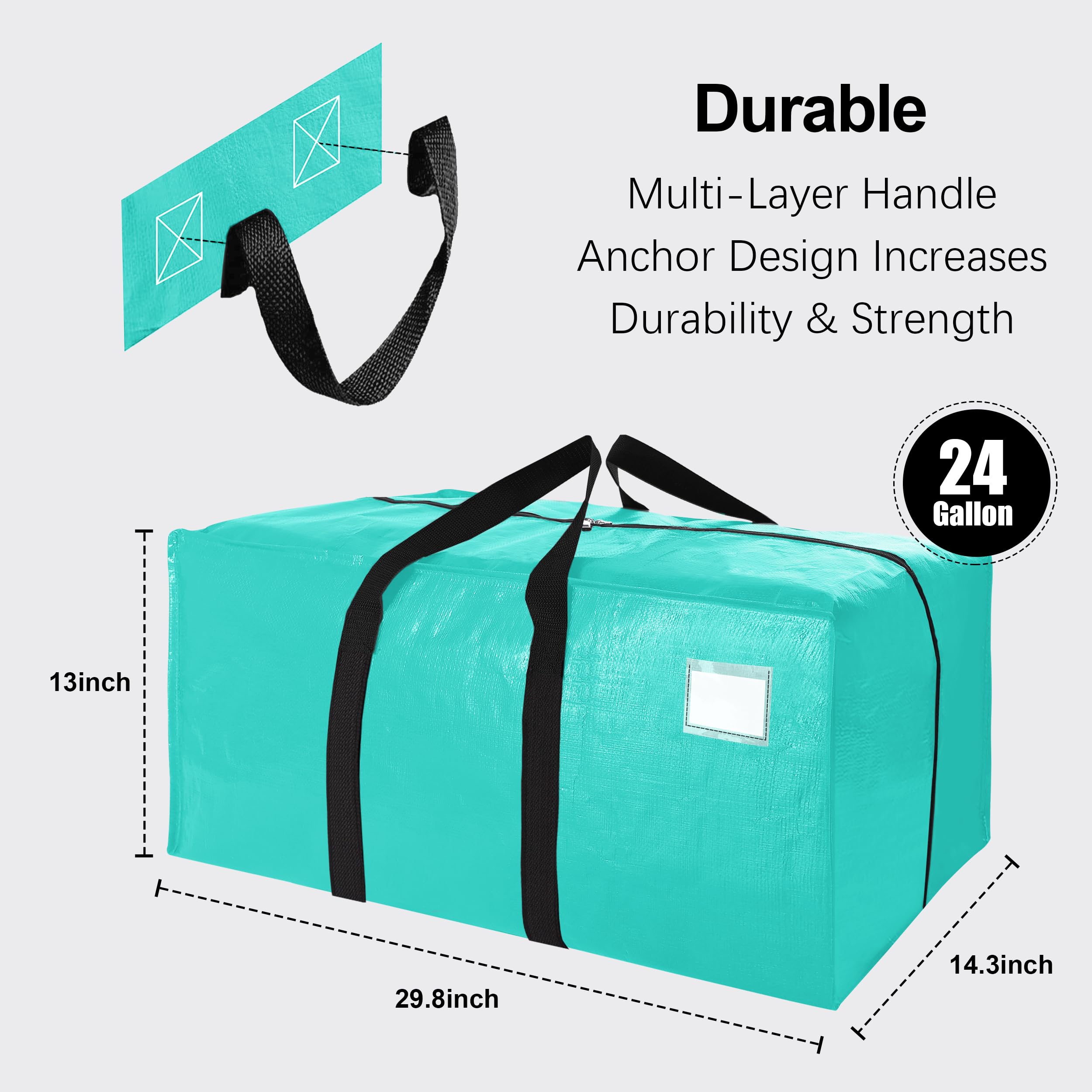 VELVETSURE heavy duty handles provide secure grip during moves.