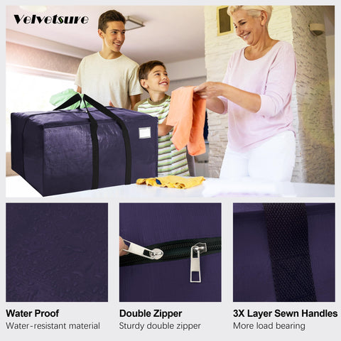 Velvetsure bag with reinforced zippers built for durability.
