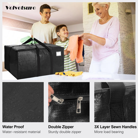 VELVETSURE reinforced zippers withstand repeated use for secure storage