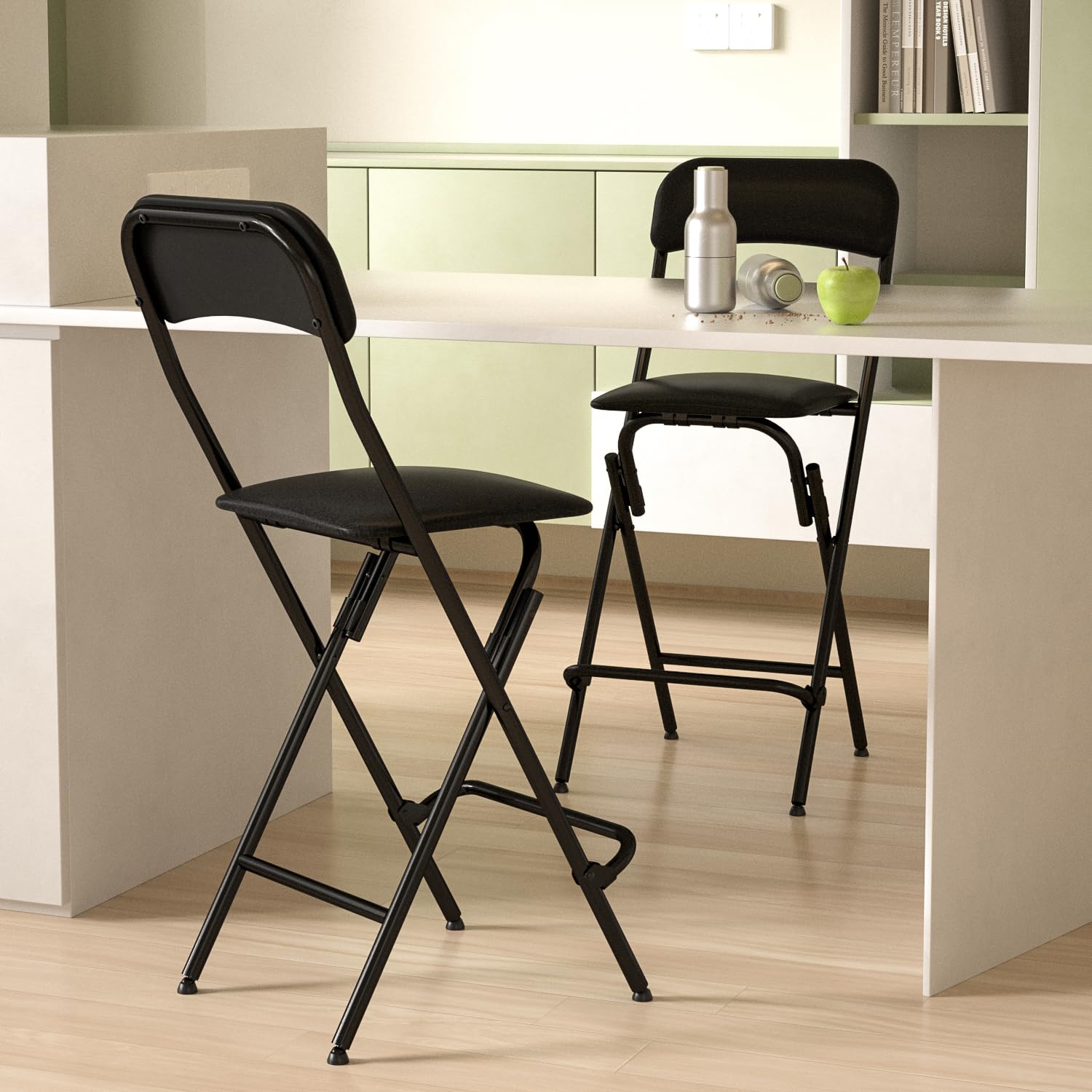 VENI HOME folding bar stool foot covers prevent slips and protect floors.