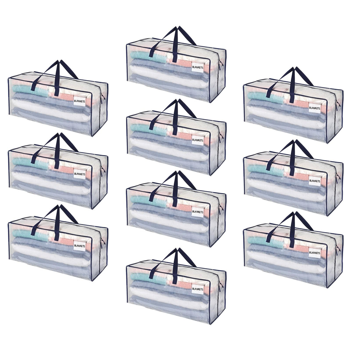 VENO 10-pack moving bags with backpack straps for hands-free dorm moves.