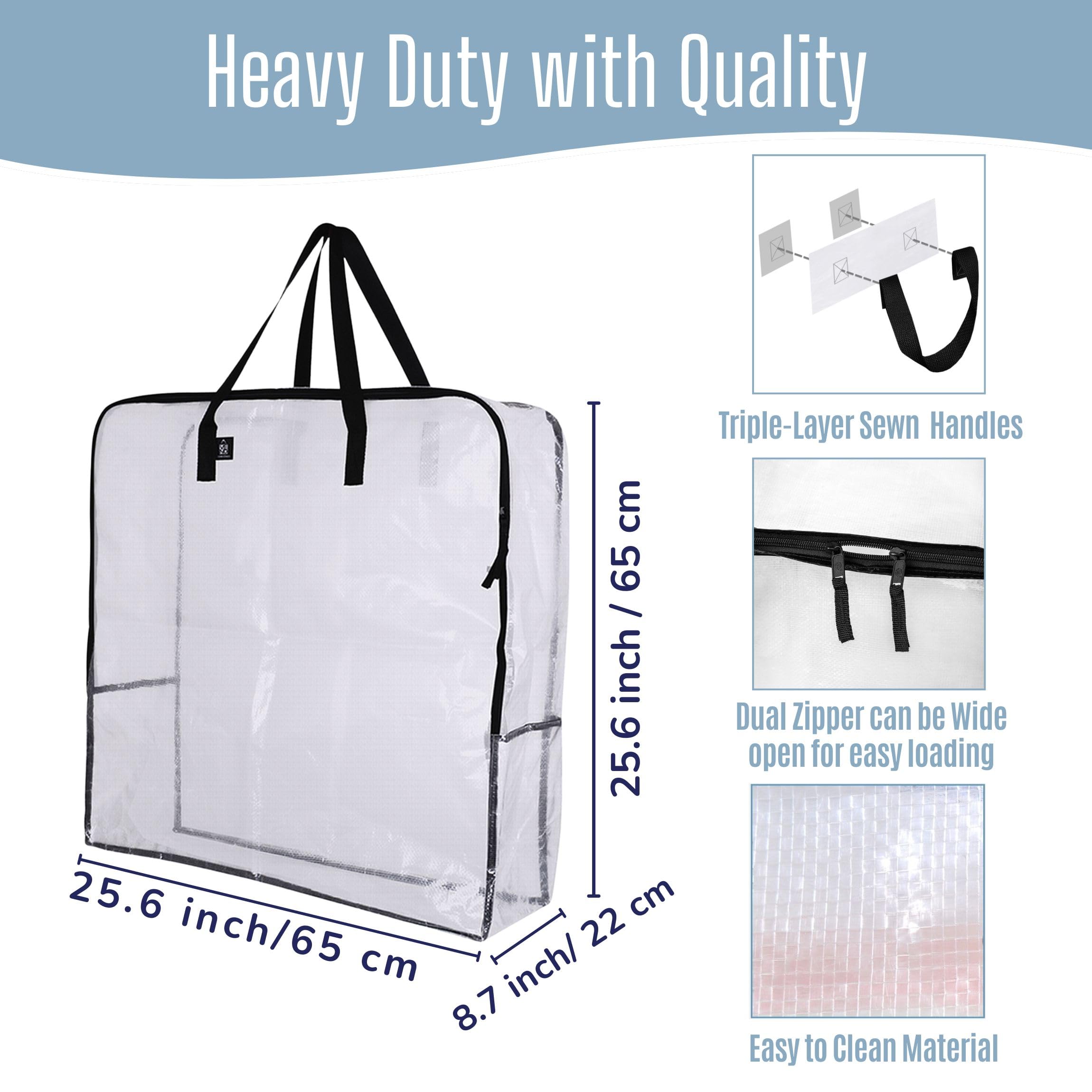 VENO 30 inch wreath storage bag for secure holiday decor storage.