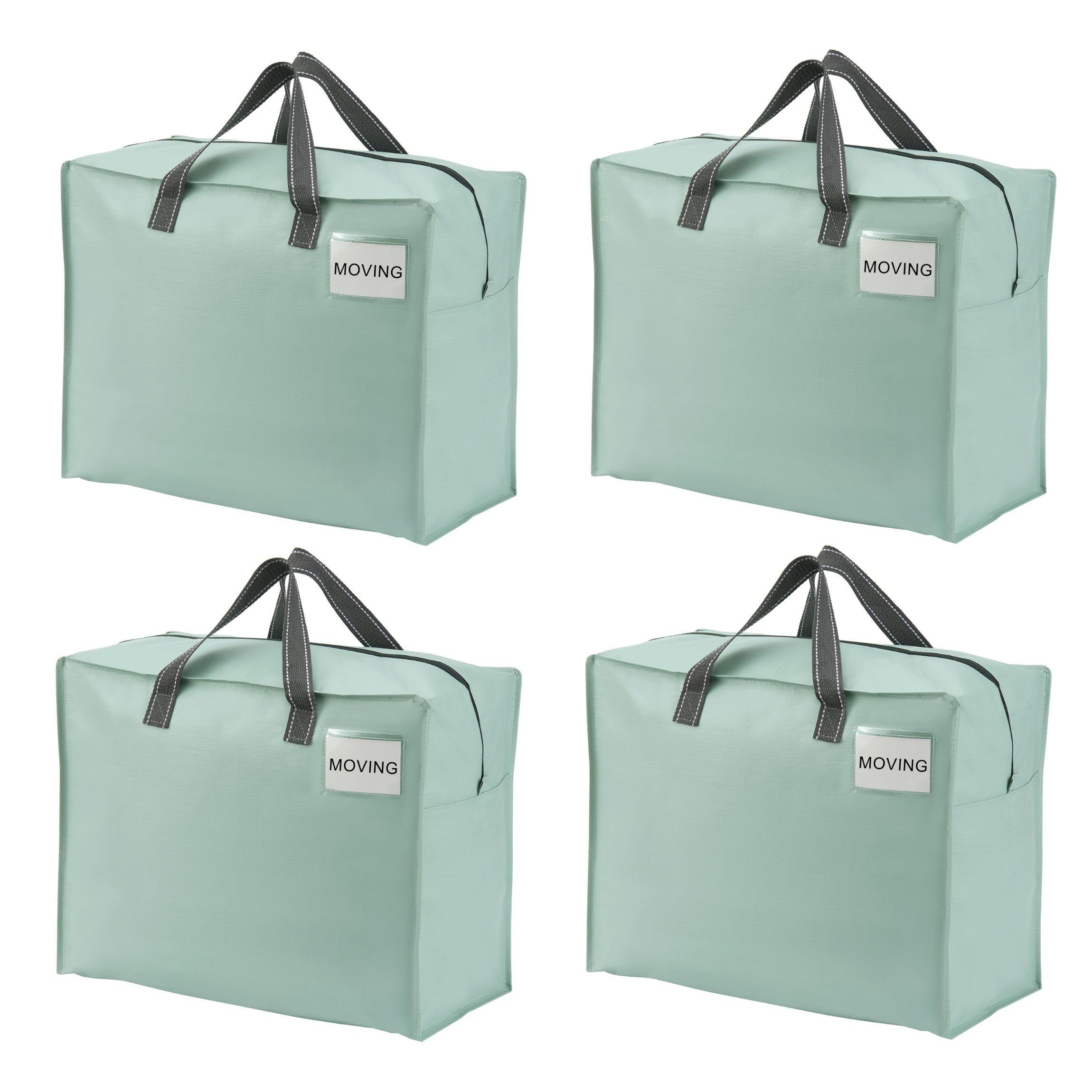 VENO 4-pack heavy duty moving bags with top zipper for organized packing