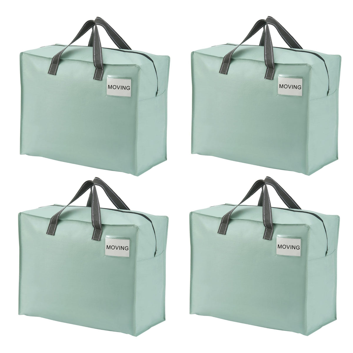 VENO 4-pack heavy duty moving bags with top zipper for organized packing