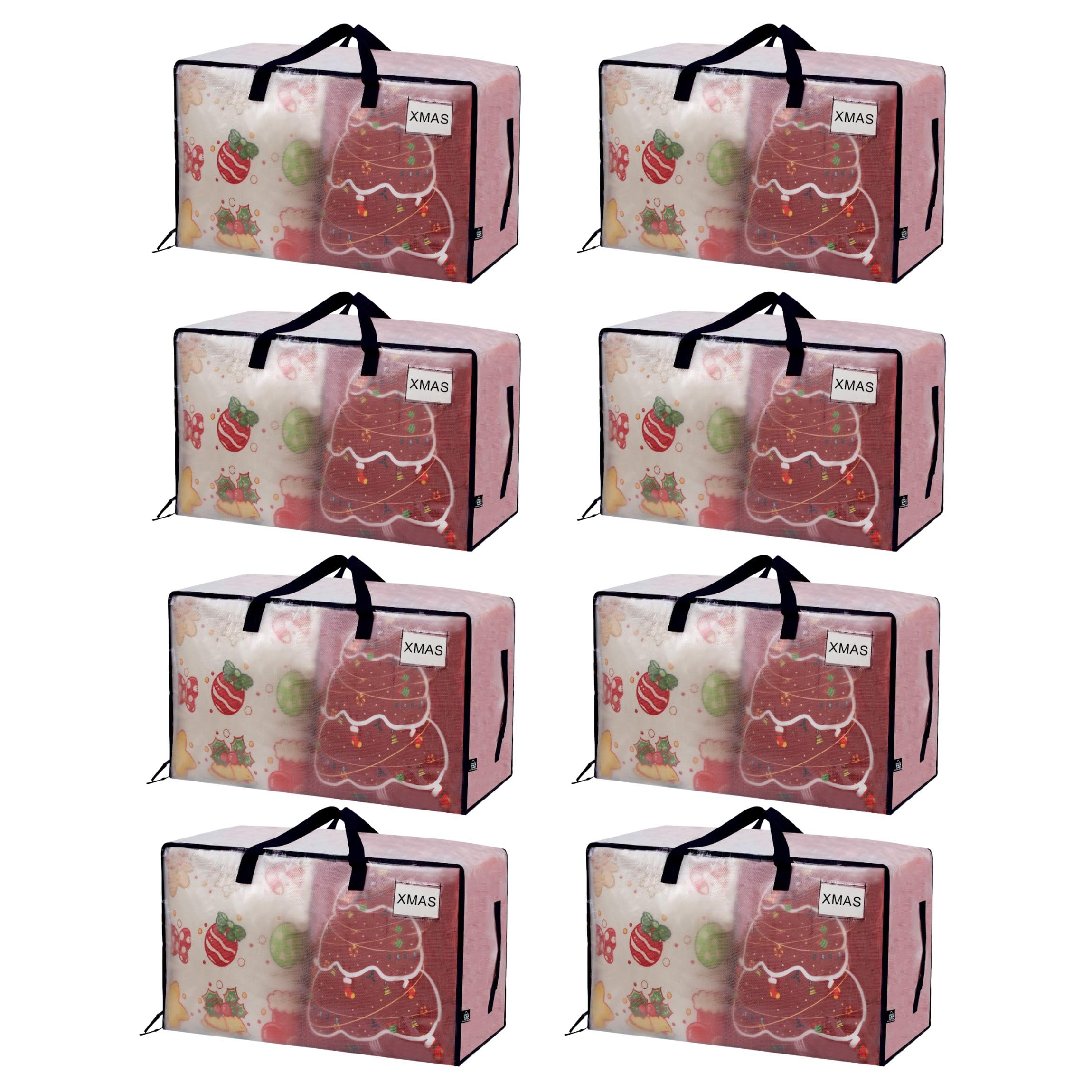 VENO 8 Pack Clear Extra Large Bags for easy loading and reuse.