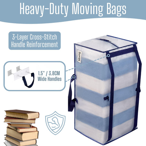 VENO 8 Pack extra-large capacity for clothes, books, and bedding.
