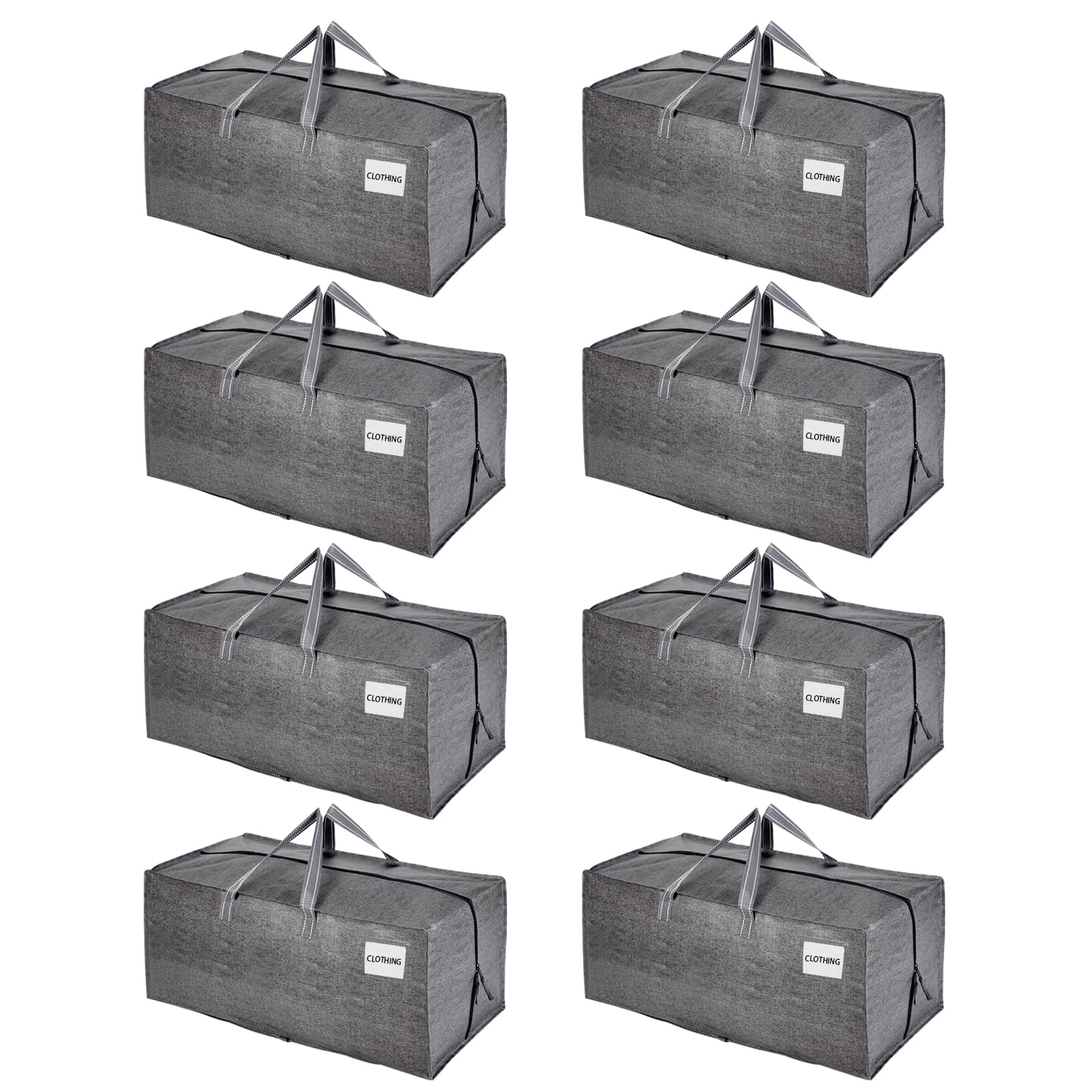 VENO 8-pack heavy duty moving bags with backpack straps ready for stairs and dorm moves