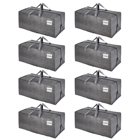 VENO 8-pack heavy duty moving bags with backpack straps ready for stairs and dorm moves