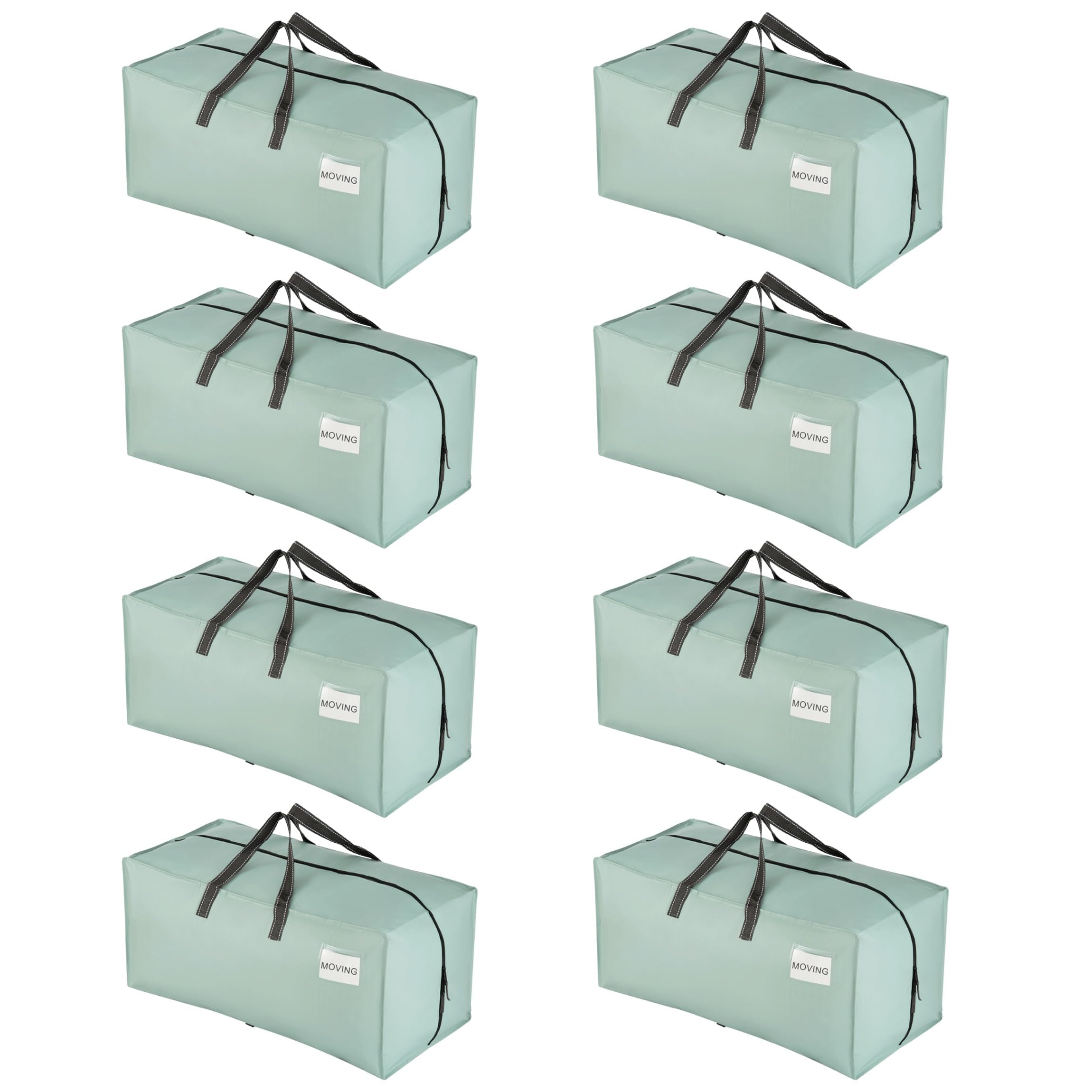 VENO 8-pack heavy-duty moving bags with backpack straps for hands-free dorm moves.