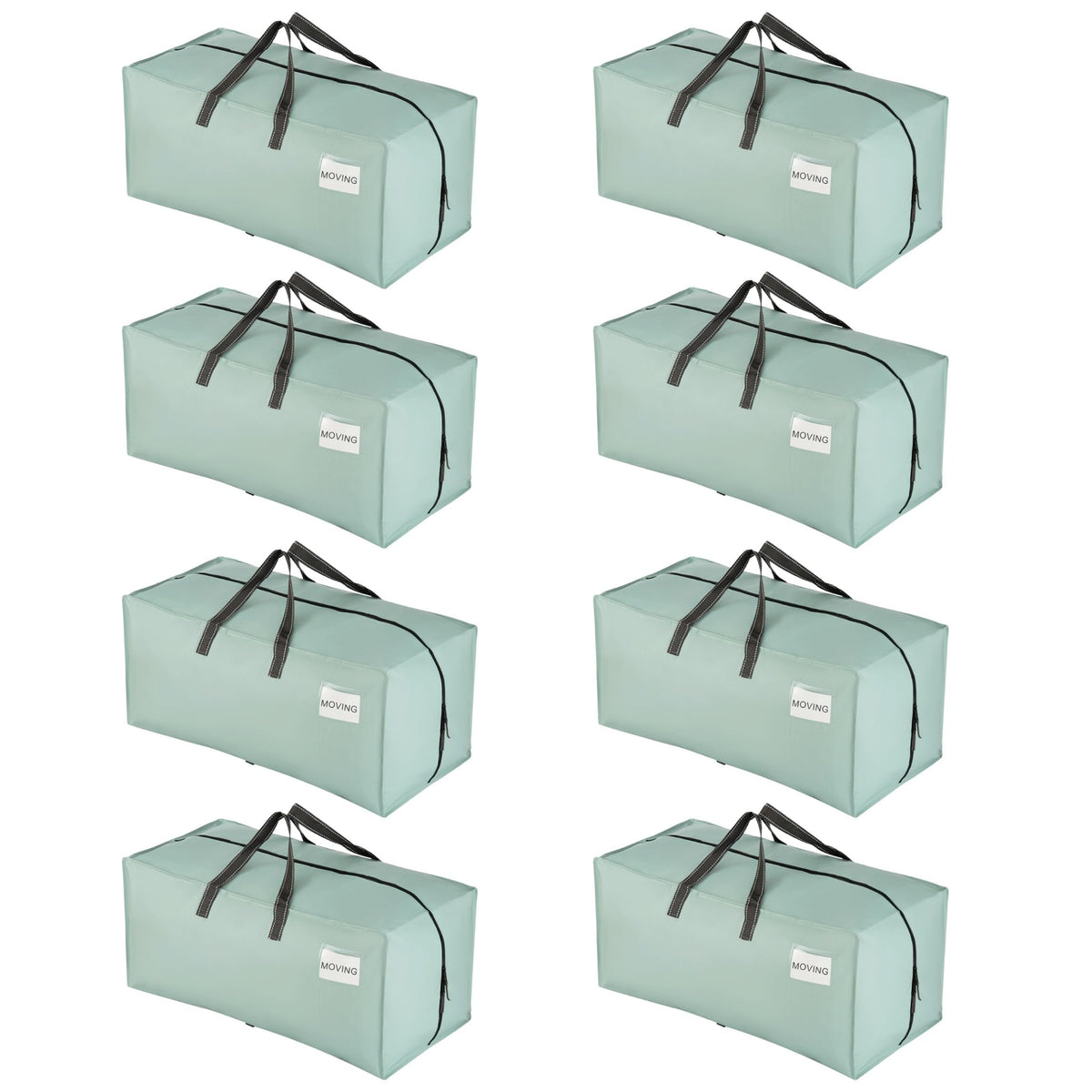 VENO 8-pack heavy-duty moving bags with backpack straps for hands-free dorm moves.