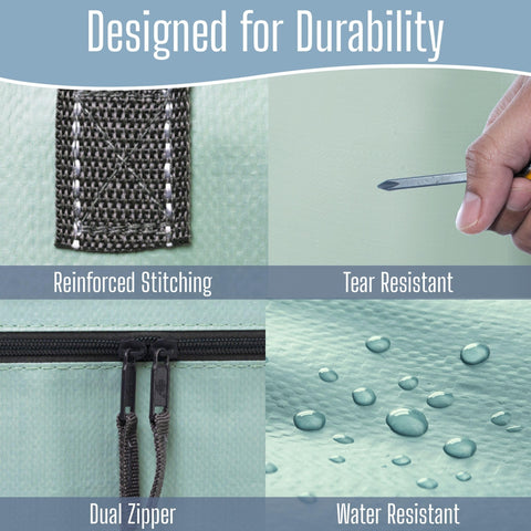 VENO reinforced zippers and handles withstand frequent moving sessions.