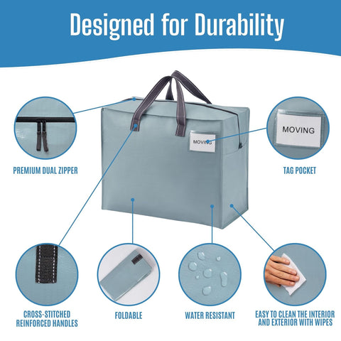 VENO dual-tab top zipper keeps contents secure during transport.