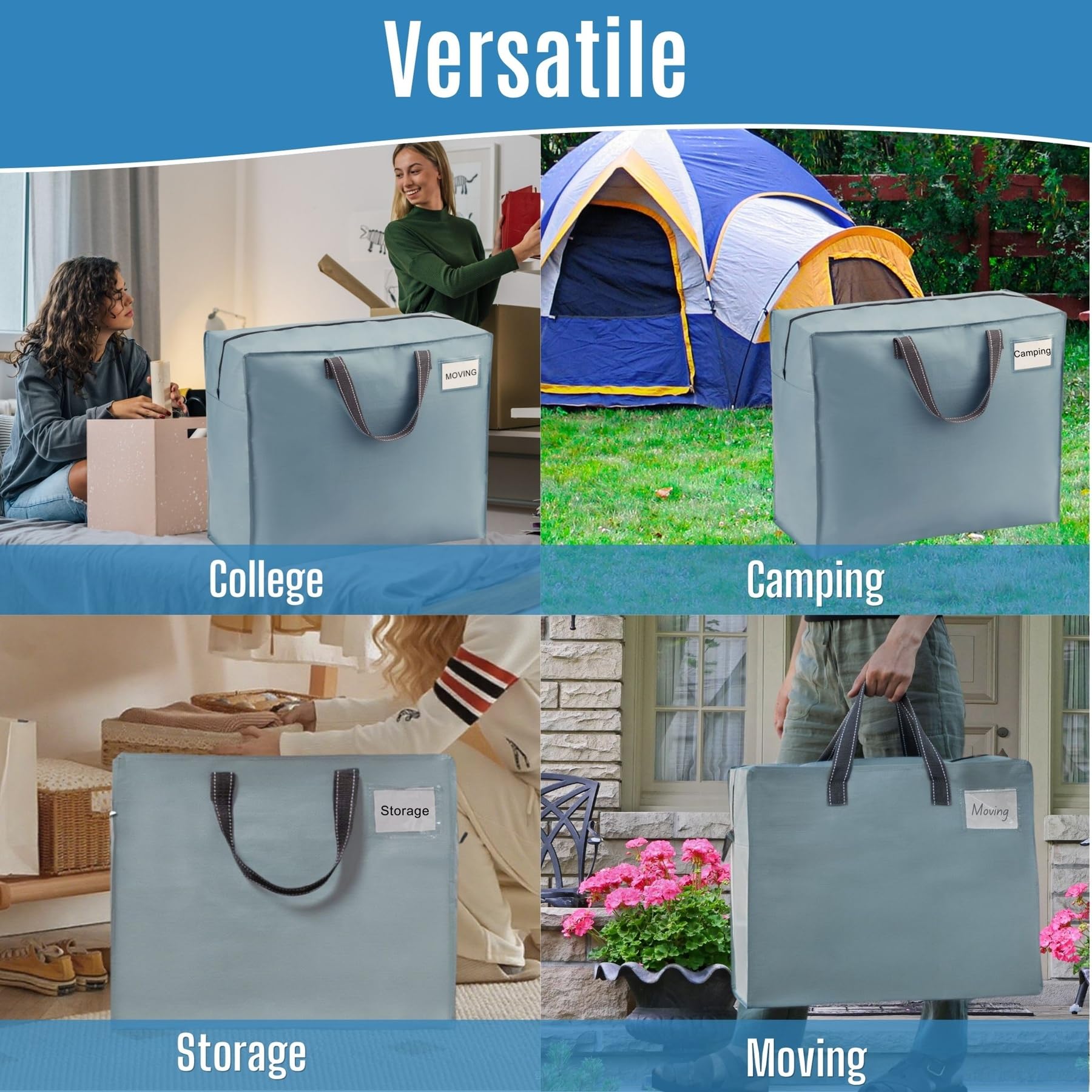 VENO fold-flat design stores easily when bags are not in use.