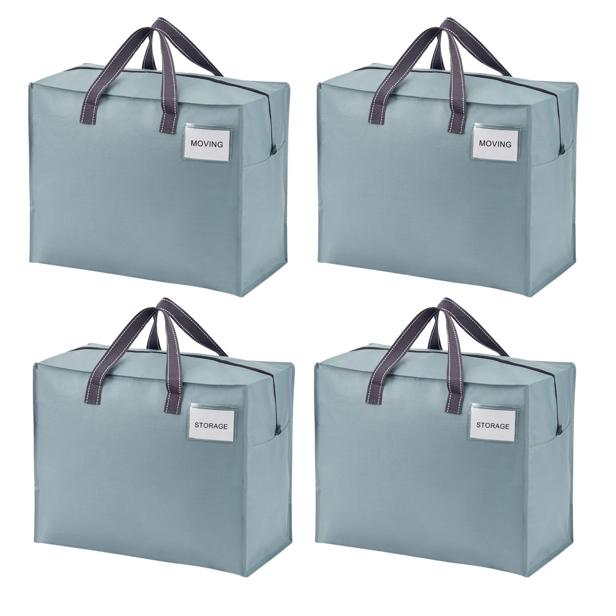 VENO four-pack heavy-duty moving bags with top zipper for secure packing.