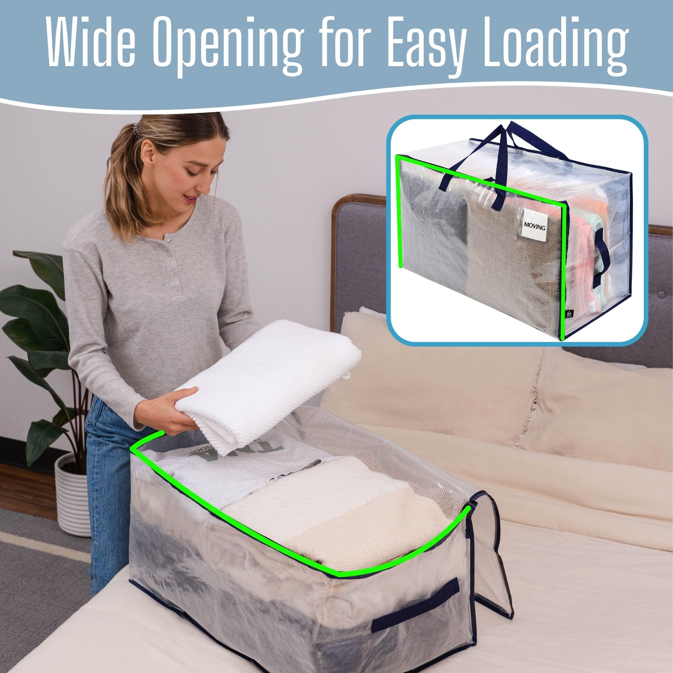 VENO heavy duty moving bag with reinforced handles for secure transport