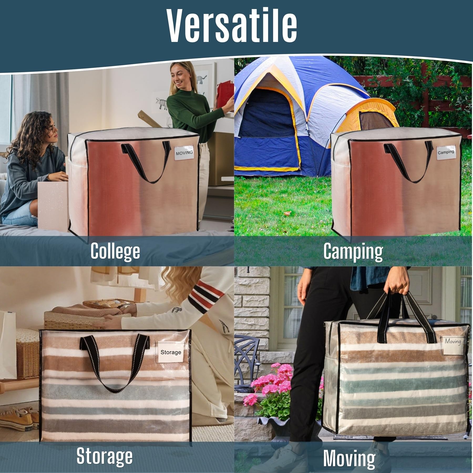 VENO premium zipper prevents items from spilling and keeps contents secure.