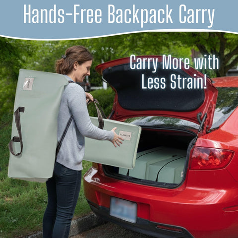 VENO multi-purpose moving storage bags shown as a versatile dorm solution.
