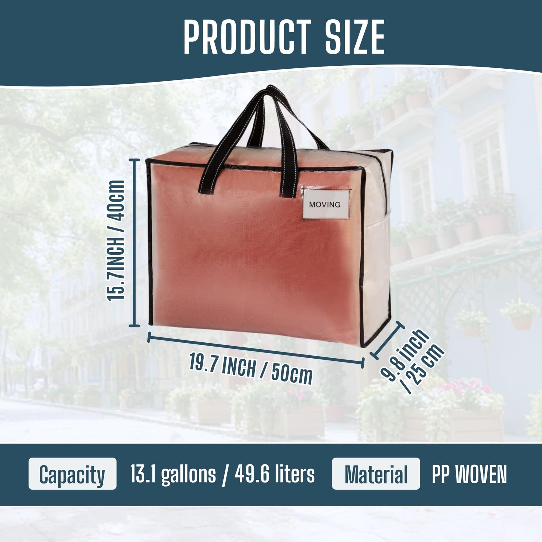 VENO water-resistant fabric protects belongings from moisture during transport and storage.