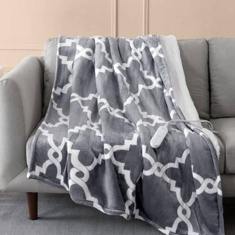 VENTIMI electric heated blanket throw viewed from above for cozy warmth