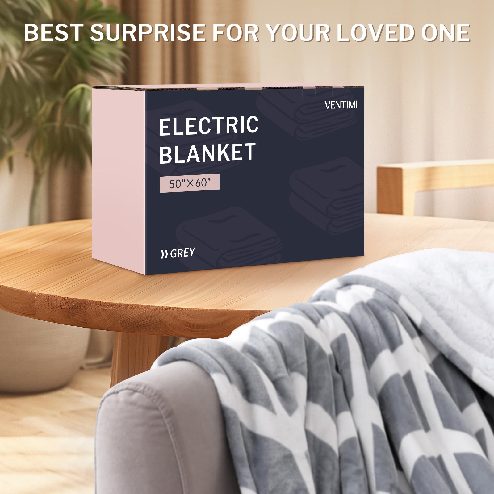 Ventimi machine washable blanket care label for easy cleaning