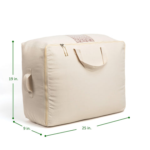 Clear window view helps locate bedding and clothing at a glance.