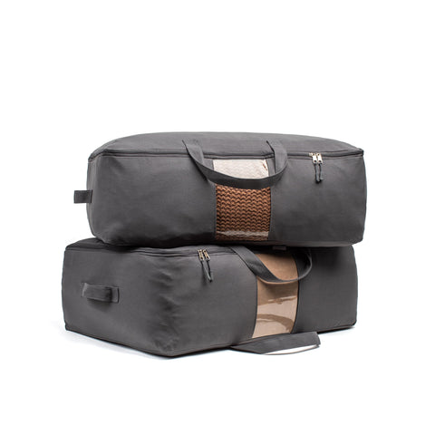 VeraMia soft canvas storage bag with four handles for easy lifting and transport.