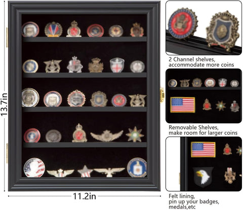 Verani Medals Display Case lock image demonstrates secure storage