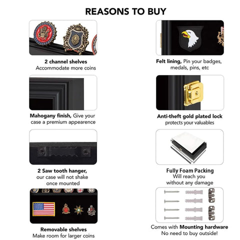 Verani Medals Display Case pinnable background for easy attachment of keepsakes