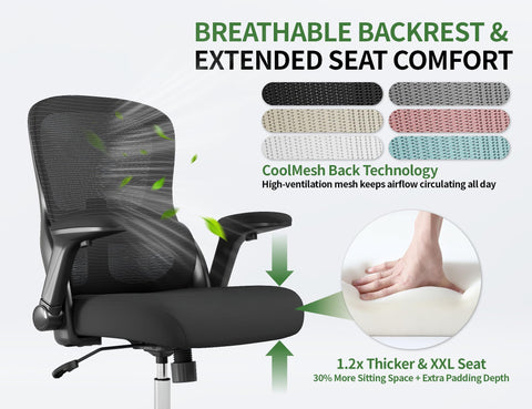 Veratric heavy duty chair supporting up to 400 lbs for durable daily use.