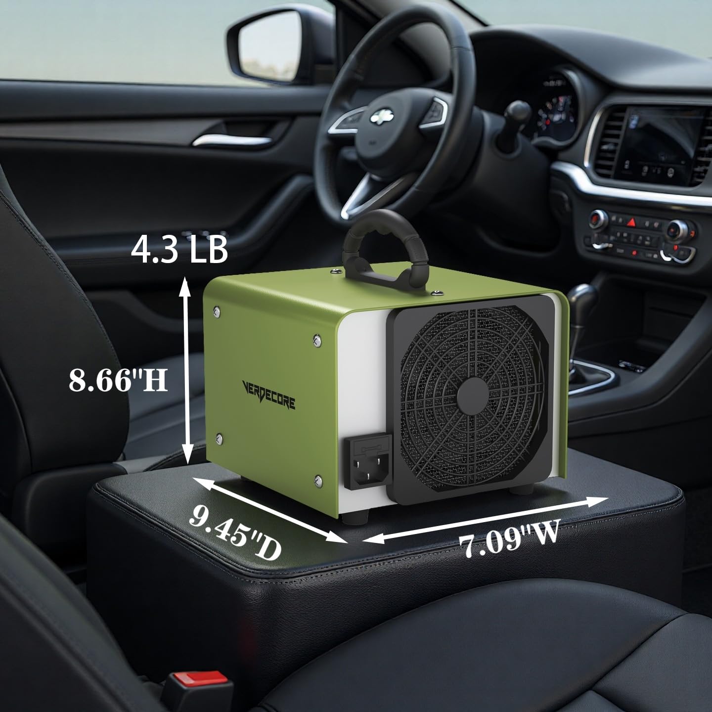 VERDECORE control knob demonstrates timer operation up to 120 minutes.