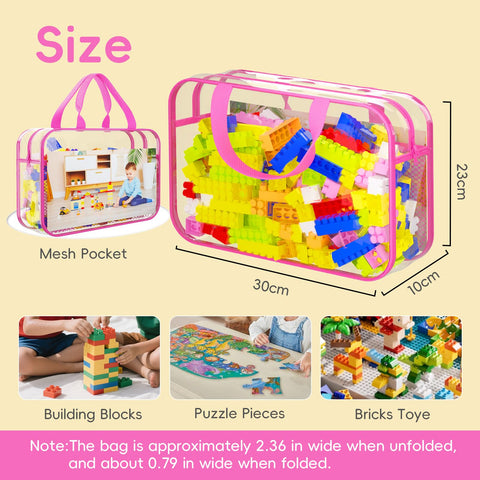 VERONLY clear PVC organizer shows contents at a glance.