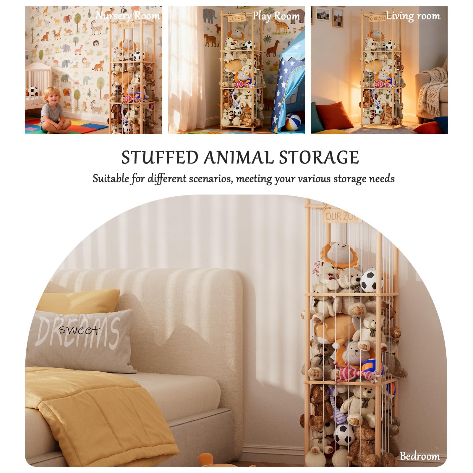 VERONLY natural finish adds calm, kid-friendly look to playrooms.