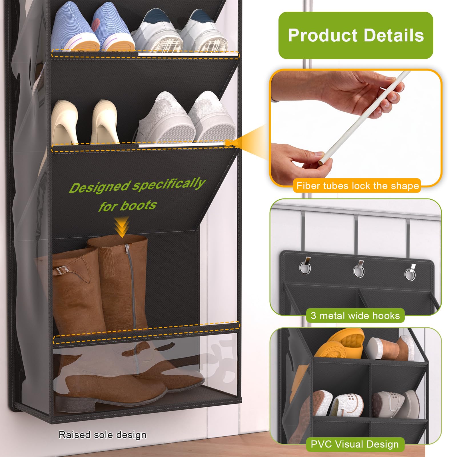 VERONLY pockets close-up highlights clear pockets for quick item visibility.
