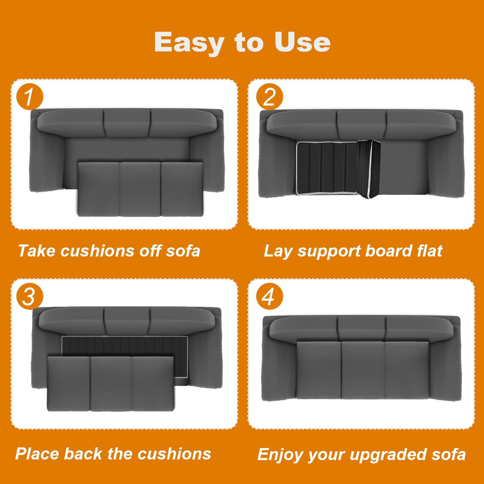 VERONLY replacement stuffing under couches revitalizes seating