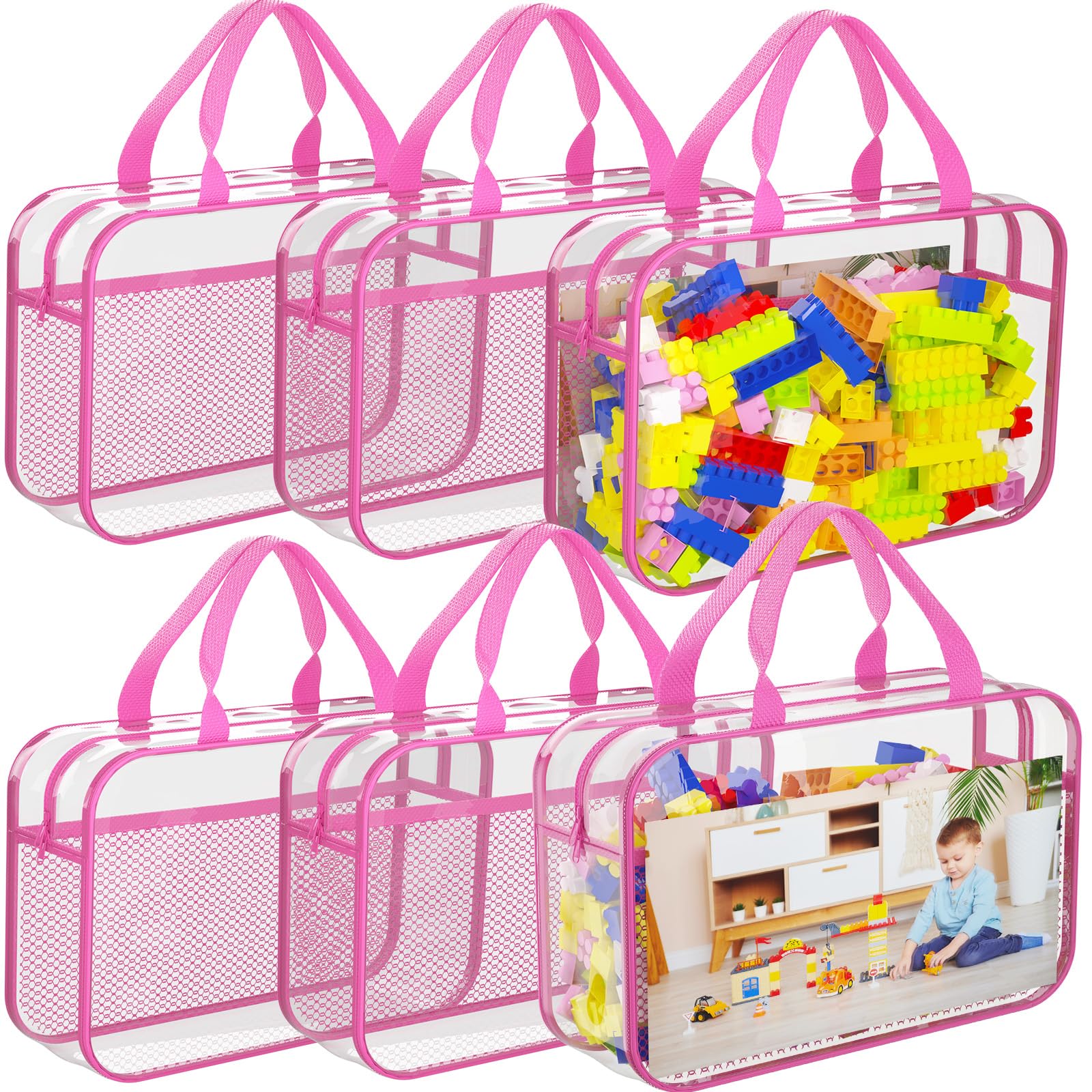 VERONLY toy storage bag with zipper for portable organization.