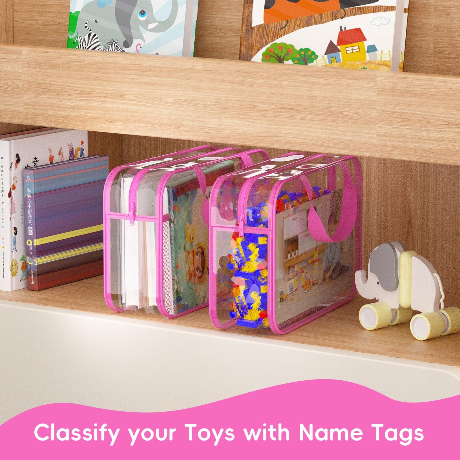VERONLY waterproof surface protects toys during travel.