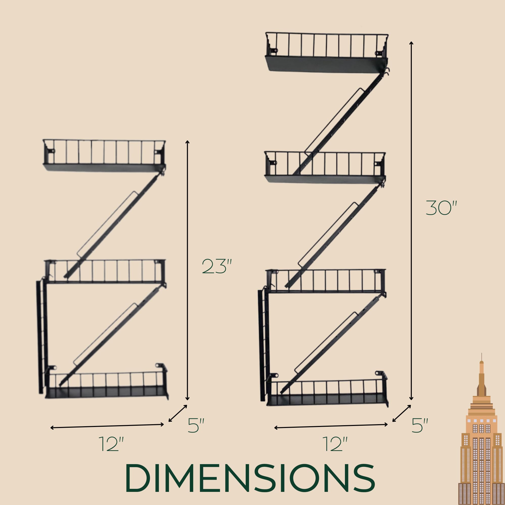 VERSATILE KAS fire escape shelf safe materials lead-free and phthalate-free.