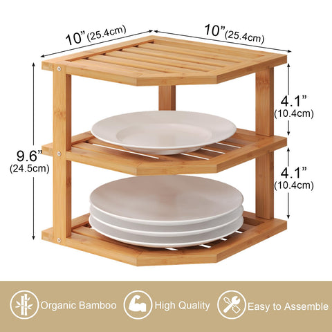 VERTORGAN plate organizer and dish drying rack keeps plates tidy and dry