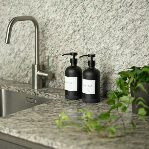 Verute 16oz glass bottle dimensions guide easy refilling.