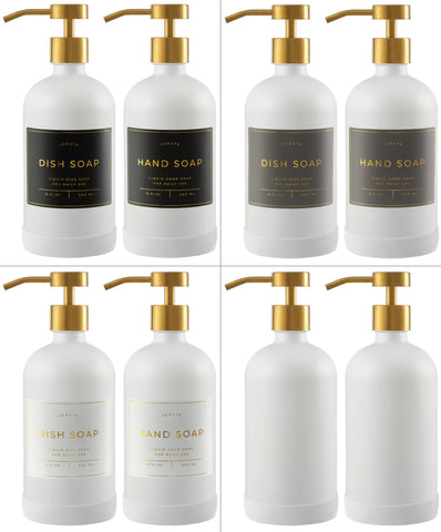 Verute label pack collection in white gray and black enhances organization